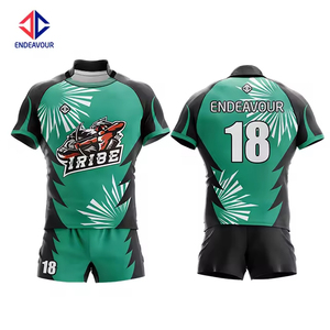 Vente en gros de maillot de rugby à sublimation personnalisé de Chine maillot imprimé respirant de grande taille au design fidjien - Product Image 2
