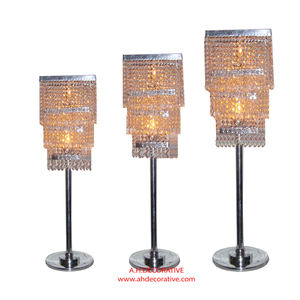 Candelabro colgante de cristal decorativo con iluminación navideña, Juego de 3, centro de mesa de piso de nuevo diseño, candelabro decorado a mano - Product Image 6