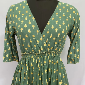 2025เดรสตะวันตกวินเทจของผู้หญิงชุดเดรสลำลองหรูหราลายดอกไม้ขนาดใหญ่พิเศษสำหรับผู้หญิงฤดูร้อน - Product Image 1