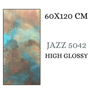 กระเบื้องปูพื้นพอร์ซเลนเคลือบเงา600X1200MM การตกแต่งภายในห้องนั่งเล่นหรูหราทันสมัยสำหรับพื้นผนังโรงแรมอัปเกรด - Product Image 6