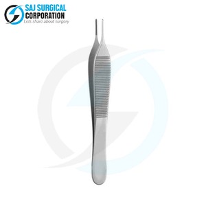 Fórceps de disección Adson de alta calidad, puntas finas para manipulación de tejidos no traumática en uso médico y veterinario - Product Image 1