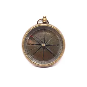 Antique Brass Pocket Compass Vintage Brass Compass Nautical Navigational Compass For Birthday Gift And Your Loved One Gift