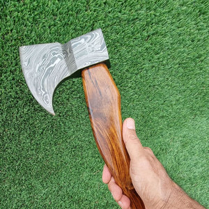 Wholesale Customized Bulk Orders OEM ODM Service Hunting New Arrival Damascus Axes Lightweight Wood <b>Handle</b> Steel Axe for Camping - Product Image 2