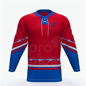 เสื้อฮอกกี้น้ำแข็งผู้ชาย โพลีเอสเตอร์ 100% - บริการ OEM แบบกำหนดเอง ระบายอากาศได้ดีและเป็นมิตรกับสิ่งแวดล้อม เหมาะสำหรับการฝึกซ้อม - Product Image 1