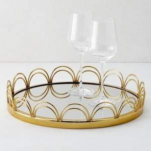 Elegant Metal And <b>Mirror</b> <b>Tray</b> Designed For Vanity Decor Serving Jewelry Display And Stylish Home Organization - Product Image 6