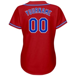 Sublimation Jersey Blank Plain Hip Hop Hipster Baseball Jersey Button Down Shirts Sports Uniforms Men Women Jersey Custom logo - Product Image 5