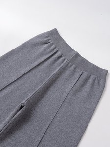 Wholesale Women's Canvas Streetwear Winter Casual Joggers Sweatpants Athletic Yoga Pants Mid Drawstring Design Solid Color 100% - Product Image 5