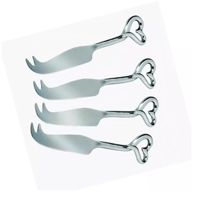 Fourchette à fromage en métal avec manche en forme d'ananas Fourchette à fromage neuve Ensemble de couverts en métal New Look en prix de gros Fourchette à couverts - Product Image 2