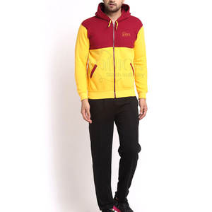 Chándales de hombre de mejor diseño 2024 ligero transpirable con capucha logotipo personalizado 100% algodón patrón sólido precio bajo temporada de invierno - Product Image 1