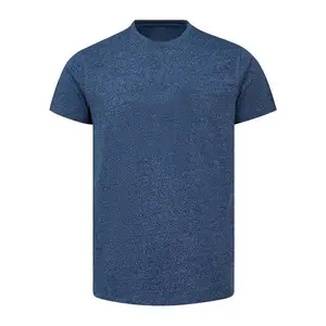 Blue Color T Shirts High Street Style Men's Clothing Top Quality Cotton Breathable Solid Pattern Summer Short Sleeve Men T Shirt