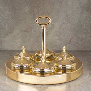 Un bol à bonbons en métal au look haut de gamme tendance rehausse la présentation de la marque dans les espaces commerciaux - Product Image 4