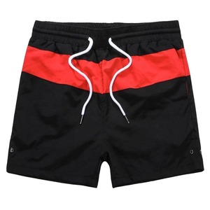 Pantalones cortos de playa transpirables de secado rápido ecológicos sólidos estampados informales deportivos de verano para hombre con logotipo personalizado de alta calidad al por mayor - Product Image 1