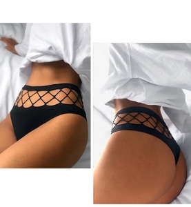 Conjuntos de ropa interior de lencería de malla de encaje rojo Sexy de nuevo diseño al por mayor para mujer decoración de agujeros de tela de lona para ropa de club nocturno - Product Image 3