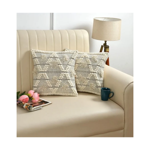 Cojín Kalamkari de Lujo de 16x16 Pulgadas, 100% Algodón, Bordado con Pigmentos Naturales, para Compradores de Exportación y Suministro Minorista, Envío Rápido - Product Image 2