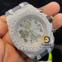 Montre de luxe à chronographe, mouvement mécanique ETA, cadran 41 mm, boîtier en acier inoxydable, bracelet en caoutchouc, avec un charme exceptionnel