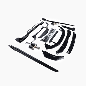 Kit Carrozzeria Completo Stile M Sport in ABS Nero Lucido con Labbro Anteriore, Minigonne Laterali e Diffusore Posteriore per <span class=keywords><strong>BMW</strong></span> <span class=keywords><strong>X3</strong></span> <span class=keywords><strong>G01</strong></span> 2018-2020 - Product Image 6