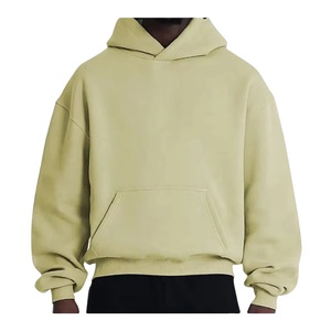 Sweat à capuche unisexe coupe ample en molleton bouclette 100% coton, style oversize, streetwear hiver, avec poches, service OEM 2026 - Product Image 6