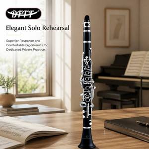 <span class=keywords><strong>Clarinete</strong></span> Profesional <span class=keywords><strong>de</strong></span> 26 Llaves en Sib, Sistema Alemán, <span class=keywords><strong>Instrumento</strong></span> <span class=keywords><strong>de</strong></span> Viento <span class=keywords><strong>de</strong></span> Madera, Venta al por Mayor <span class=keywords><strong>de</strong></span> Fábrica OEM&ODM para Orquestas y Bandas - Product Image 4