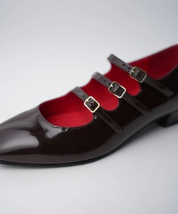 Scarpe da <span class=keywords><strong>donna</strong></span> per ufficio ballerine in vera pelle Mary Janes sandali con suola morbida ballerine da <span class=keywords><strong>donna</strong></span> con scarpe rotonde - Product Image 3