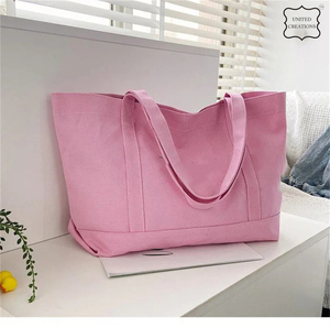 Bolso de mano de lujo para mujer, bolso de mano de lona de algodón a la moda con bolsillos, bolso de mano ecológico - Product Image 5