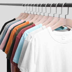 T-shirt de haute qualité couleur personnalisée logo T-shirt col rond vierge uni loisirs pour hommes - Product Image 1