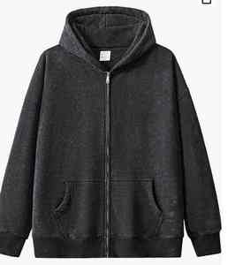 100% Premium poliéster tejido personalizado cortavientos con capucha pantalones de chándal conjunto cuello redondo Jogger transpirable invierno Casual chándal hombres - Product Image 6