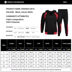 Gran oferta, conjunto de chándal personalizable, conjunto de ropa deportiva elegante y transpirable para gimnasio, Fitness, ropa ligera para correr para hombres - Product Image 5