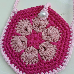 Bolso de ganchillo para mujer, bolso de mano de ganchillo, bandolera de hombro tejida, bonito bolso de ganchillo para niñas, OEM hecho en Vietnam - Product Image 6