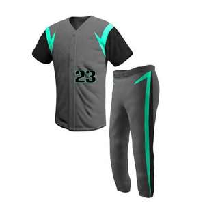 Ensemble d'uniformes de baseball respirants de haute qualité à séchage rapide vêtements d'équipe antibactériens à bas prix en gros équipe sportive de service OEM - Product Image 1