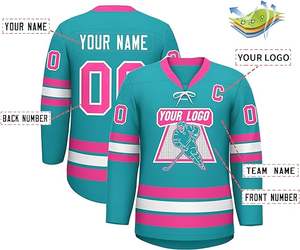 Maillot de hockey sur glace personnalisé OEM 100% polyester Maillot de hockey réversible de haute qualité - Product Image 6