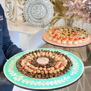 คุณภาพสูงหรูหราแม่ของเพิร์ลฝังจานตกแต่งถาดเสิร์ฟจานสําหรับโชโกแลตแสดงผลที่ทําในเวียดนาม - Product Image 2