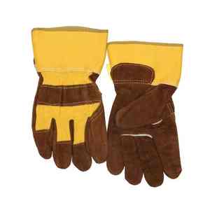 Venta al por mayor guantes de trabajo de cuero protectores guantes resistentes antienvejecimiento guantes de trabajo de cuero de colores personalizados industriales altos - Product Image 2