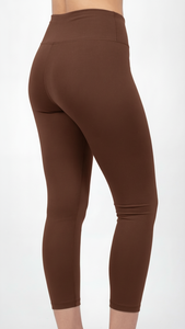 Leggings Deportivos de Cintura Alta para Mujer, Color Espresso, Personalizados OEM, Pantalones de Yoga de Compresión, Ropa Deportiva - Product Image 5