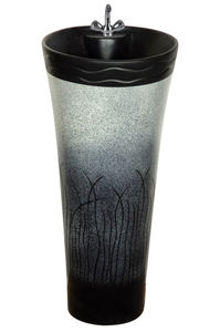 Lavabo tradicional de baño Damru de una pieza Diseño Premium para baños elegantes para villas - Product Image 2