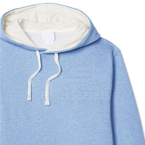 Dernier style de sweat-shirts d'hiver pour hommes, fabriqués sur mesure avec un tissu uni teint, coupe-vent et respirant, logo personnalisé, prix de gros - Product Image 2