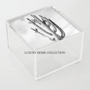 Modern stylish <b>metal</b> acrylic base sweet <b>box</b> decorative finished packaging for sweets chocolates dry fruits special occasions - Product Image 5