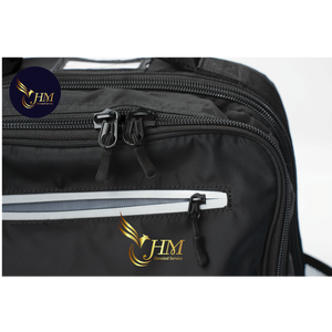 Hien Minh Viet Nam's Laptop-Friendly <b>Backpack</b>, Portable <b>Black</b> <b>Backpack</b> with Lightweight Durable Polyester Material - Product Image 5