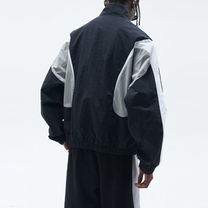 Custom 100% Nylon Tracksuit Wind Breaker <b>Zip</b> up Hoodie and <b>Shorts</b> Set Plain Windbreaker <b>Short</b> Set Men Windbreaker Tracksuit Set - Product Image 2