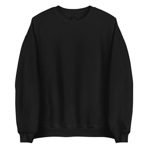 Customizable Unisex Crewneck <b>Sweatshirt</b> with Minimal Front Logo Wholesale Plain <b>Black</b> Pullover <b>Sweatshirt</b> with Casual <b>Sweatshirt</b> - Product Image 2