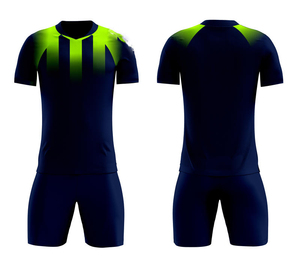 ชุดเล่นฟุตบอลสำหรับผู้ใหญ่แขนสั้นเสื้อเจอร์ซีย์ฝึกซ้อมแบบทีมผ้าเจอร์ซีย์ระบายอากาศแห้งเร็วออกแบบได้ตามต้องการ - Product Image 3