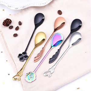 ช้อนชาสำเร็จรูปหลายแบบมีด้ามจับดีไซน์ทันสมัยทนทานเหมาะสำหรับบ้านคาเฟ่และปาร์ตี้ขายส่งจากอินเดีย - Product Image 1