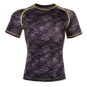 Rashguard de sublimation MMA pour hommes NESTRUE SPORTS, effet délavé, faible MOQ, BJJ, manches longues, surf, arts martiaux, UPF50, anti-UV, respirant - Product Image 5