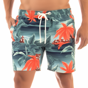 Pantalones cortos de carga para hombre con sublimación personalizada OEM, malla transpirable con bolsillos, logotipo personalizado de poliéster, tallas de EE. UU., estilo Anime - Product Image 1