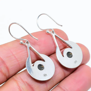 High Quality Unique Design 925 Sterling Silver Copper Black Turquoise Handmade Boho Women Drop Dangle <b>Earring</b> Factory Price - Product Image 4