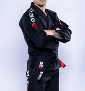 Kimono de Jiu Jitsu Edge Force Sportswear, 460 g/m², 100 % Algodón Elástico, Ligero, Transpirable, Modelo OEM 054, Venta al por Mayor de Fábrica - Product Image 4
