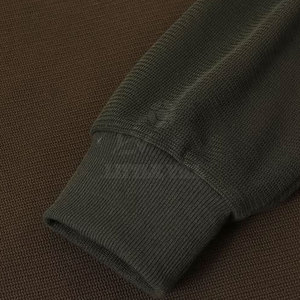 Sweat-shirt à capuche pour homme ODM de haute qualité, respirant, en polaire d'hiver, motif uni, col rond, décontracté, grande taille, couleurs personnalisées, logo - Product Image 4