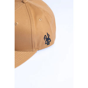 M.O.D. Casquette à visière 100 % polyester Camel Davidson, modèle 5 panneaux tendance, visière incurvée, motif léopard, tissus sergé Oxford et velours - Product Image 3