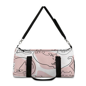 Sac de sport léger, écologique, respirant et durable en tissu polyester, avec bandoulière réglable et plusieurs poches, unisexe, pour la salle de sport - Product Image 6