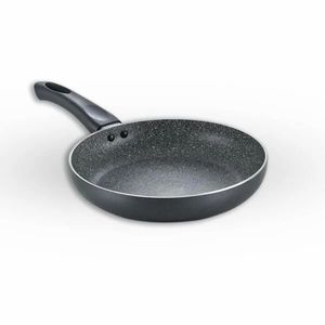 20cm Black <b>Non</b> <b>Stick</b> Fry <b>Pan</b> Stainless Steel Concave Surface Multi Size Home Kitchen Hotel Cooking Tool India Made - Product Image 1