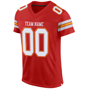 American Football Jersey Breathable <b>Mesh</b> Team Uniform <b>Red</b> Color Custom Design Football <b>Mesh</b> Jersey For College Youth Sportswear - Product Image 1